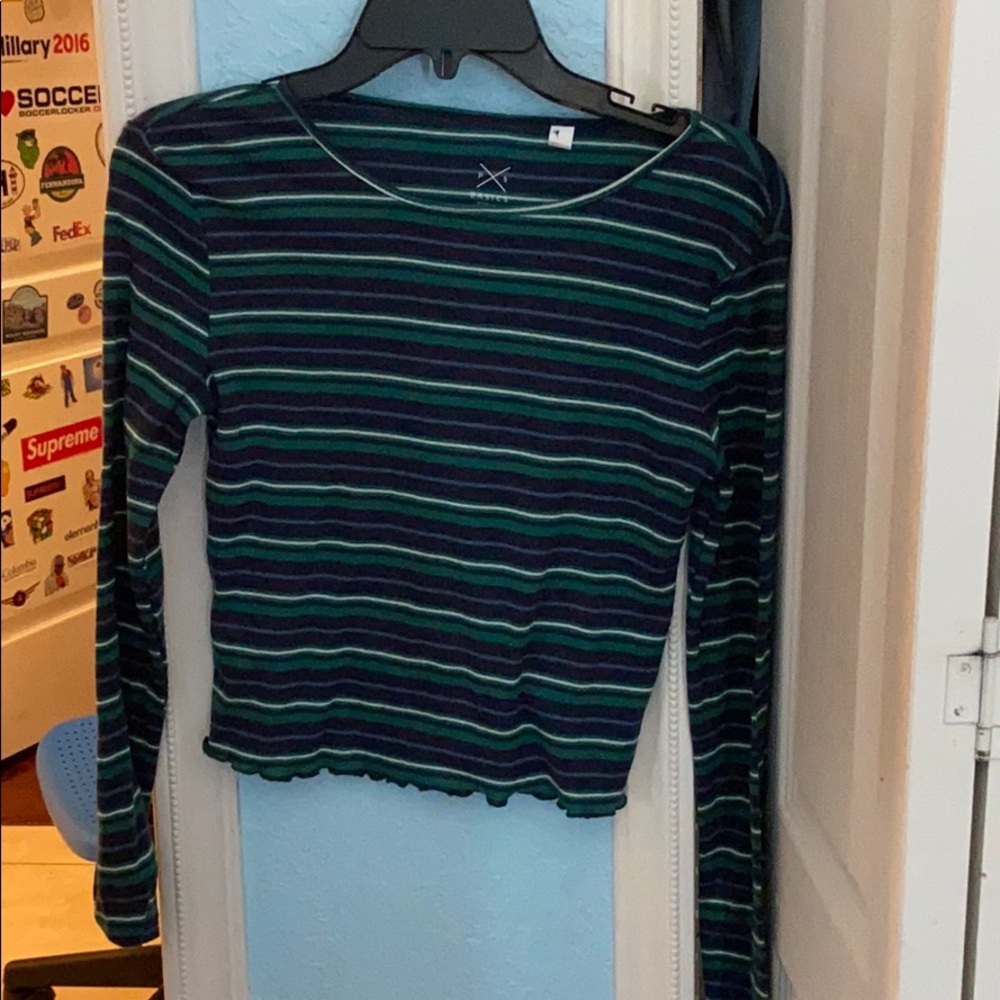 Striped crop top